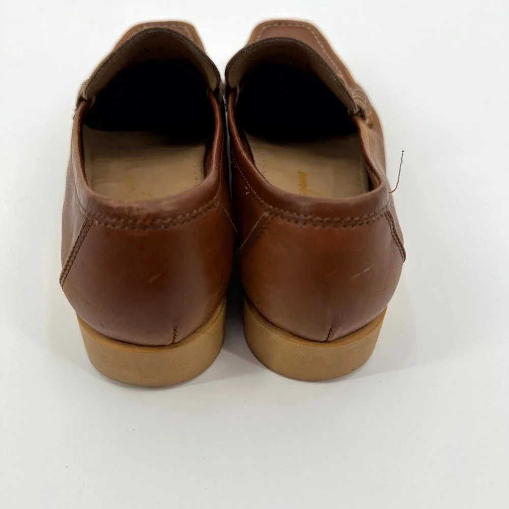 Vintage‎ Salvatore Ferragamo Boat Shoes Women's Size 6 Brown Leather Square Toe